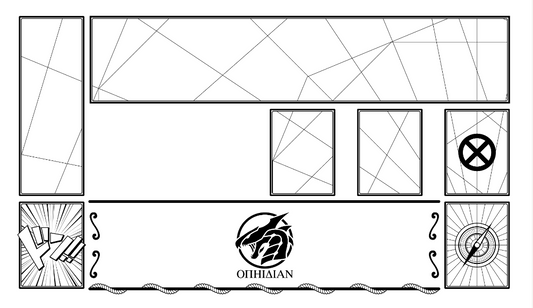 1 Player Cove Playmat White/Black