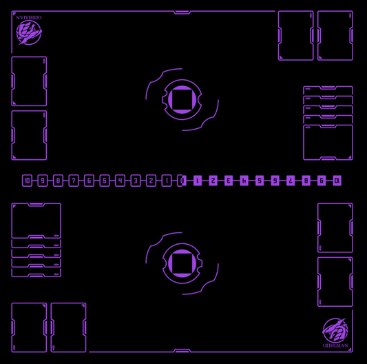 2 Player Arena Playmat Black/Purple