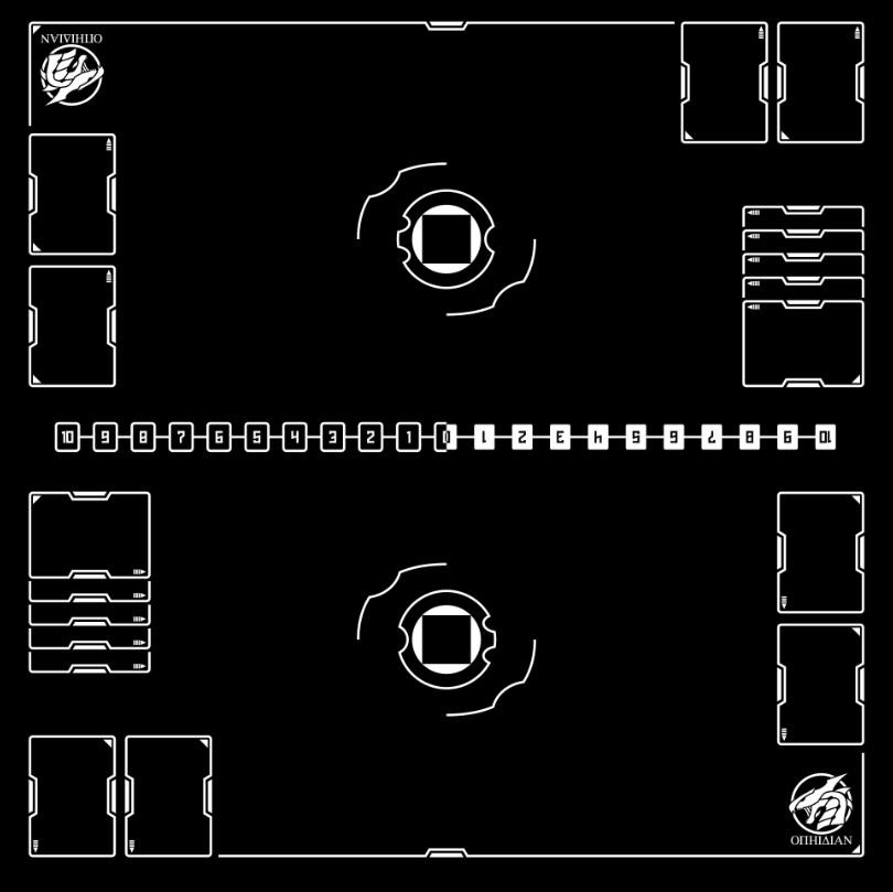 2 Player Arena Playmat Black/White