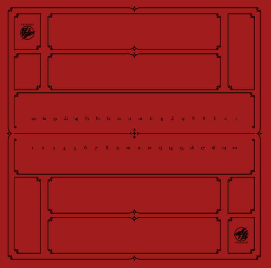 2 Player Enchanted Playmat Red/Black