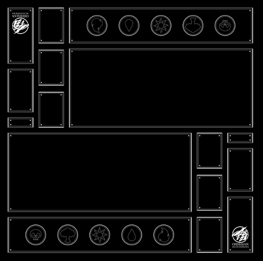 2 Player Battlefield Playmat Black/White