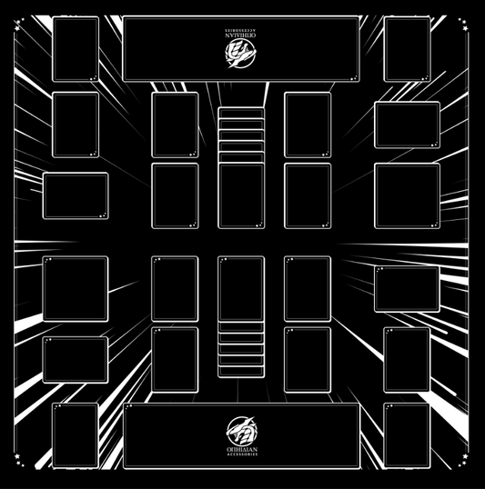 2 Player Battledome Playmat Black/White