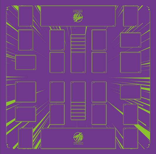 2 Player Battledome Playmat Purple/Green