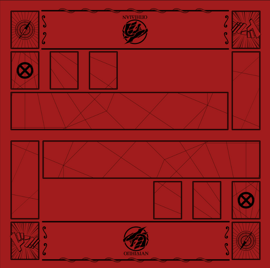 2 Player Cove Playmat Red/Black