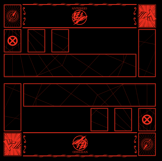 2 Player Cove Playmat Black/Red