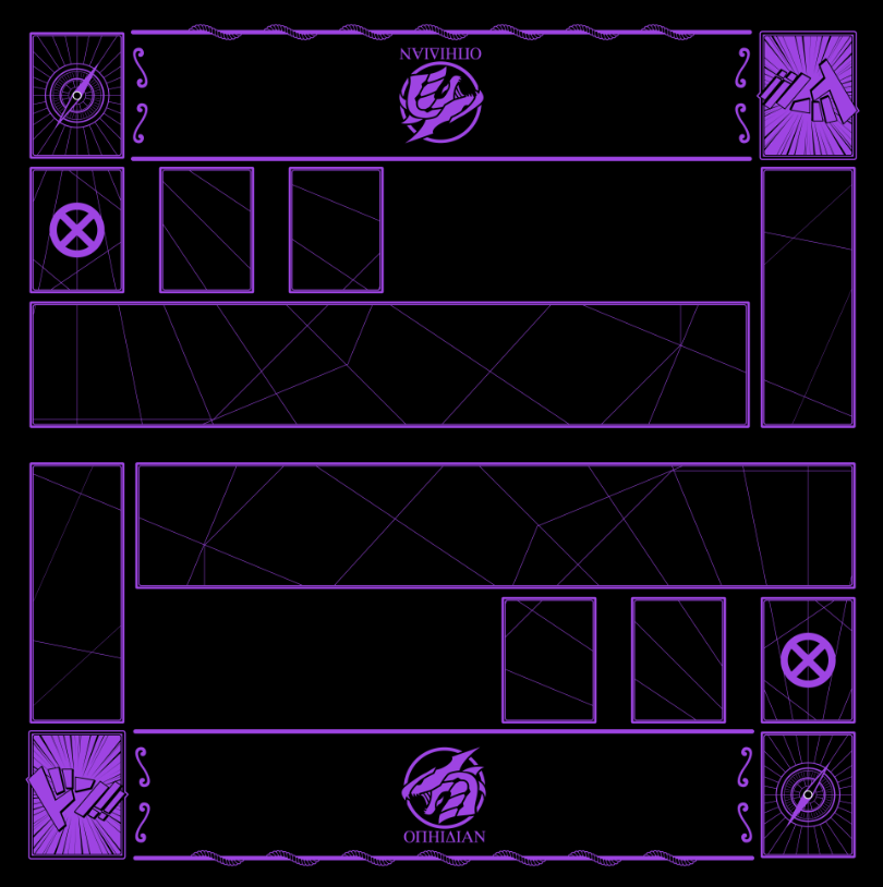 2 Player Cove Playmat Black/Purple