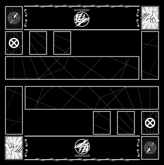 2 Player Cove Playmat Black/White