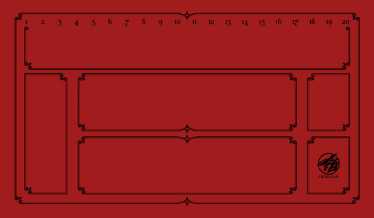 1 Player Enchanted Playmat Red/Black