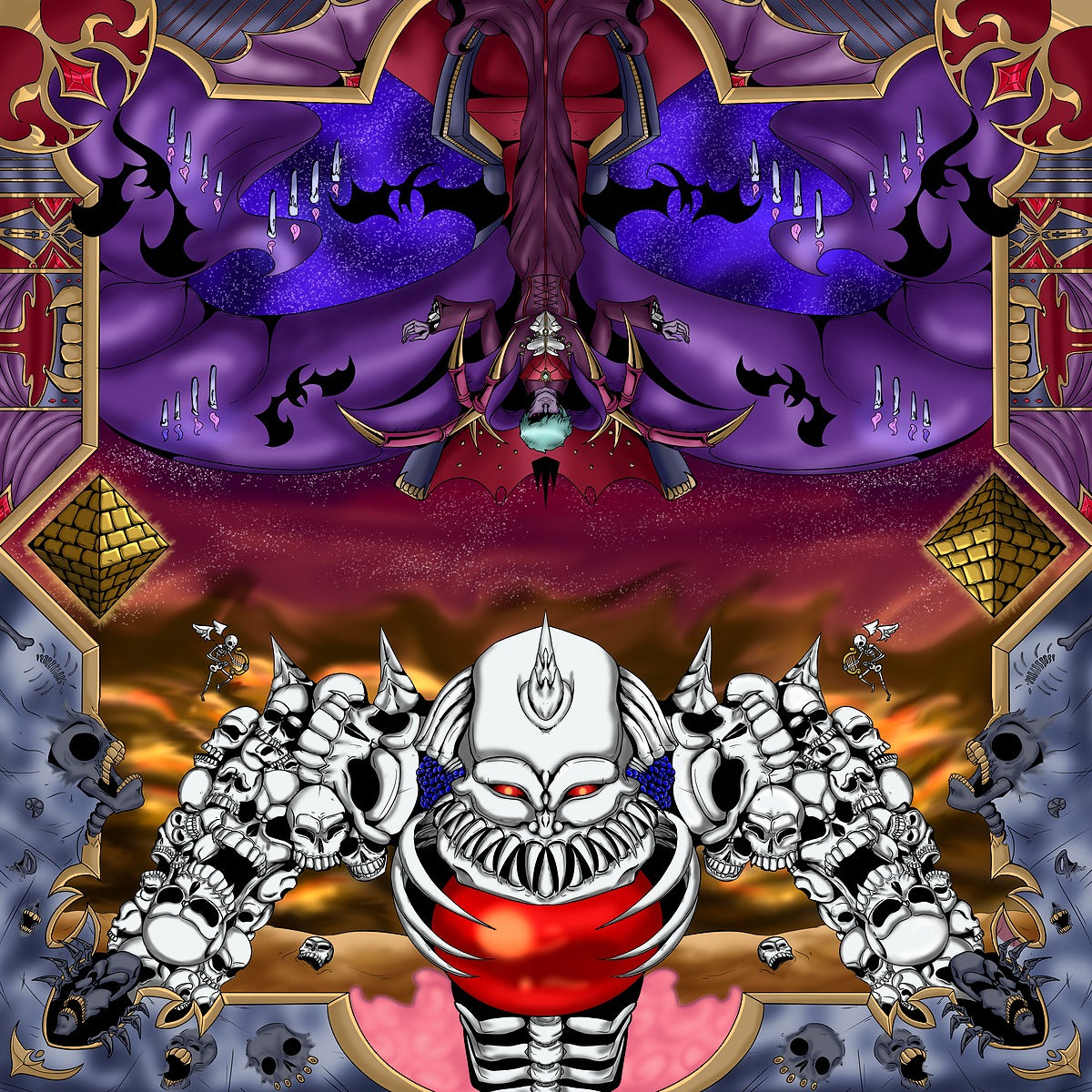 Undead Two Player Cloth Playmat