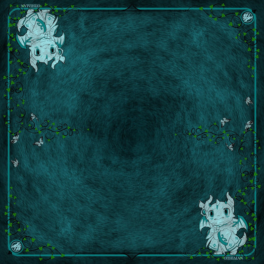 Dragon Mage 2 Player Cloth Playmat Midnight