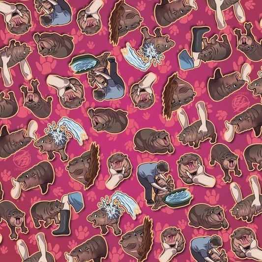 Deng 2 Player Cloth Playmat Pink