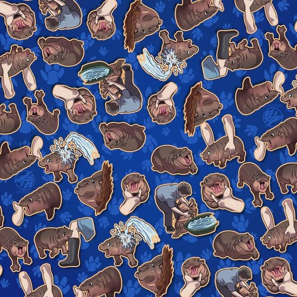 Deng 2 Player Cloth Playmat Blue