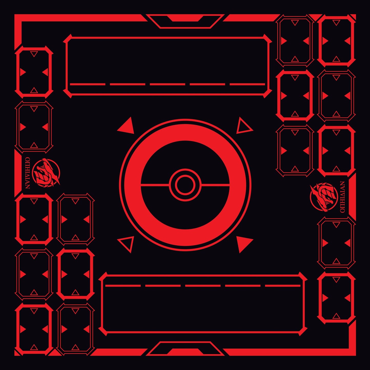 Stadium Black/Red 2 Player Cloth Playmat