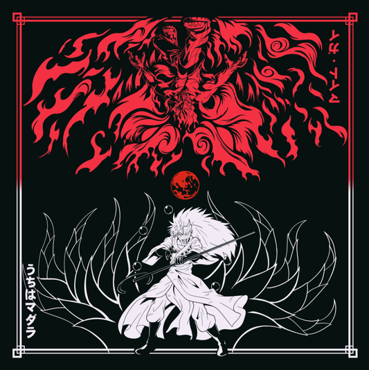 Red Beast VS Six Paths 2 Player Cloth Playmat