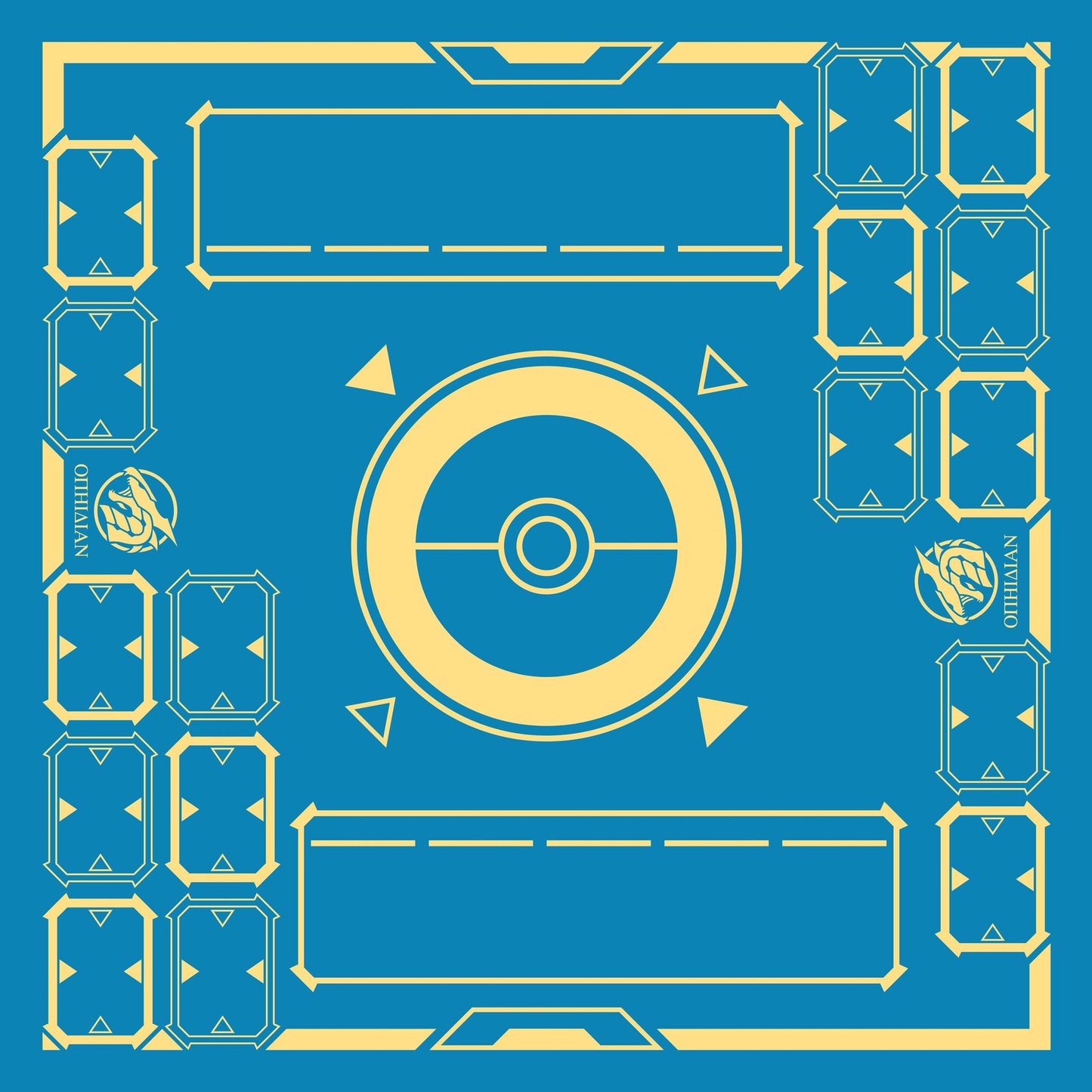 Stadium Blue/Yellow 2 Player Cloth Playmat