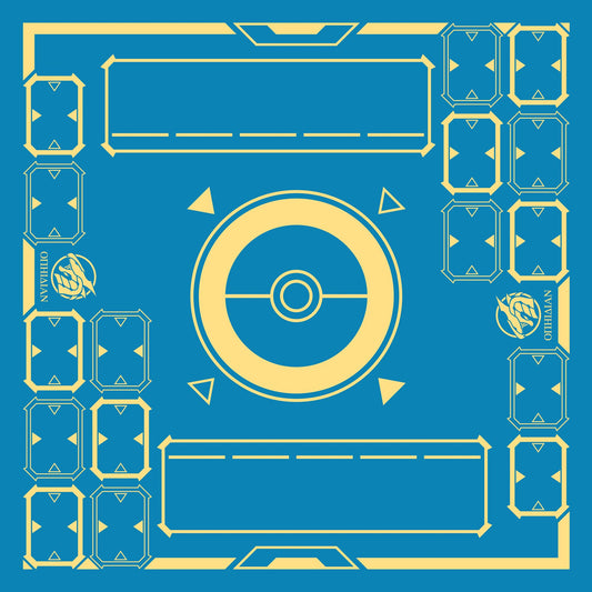 Stadium Blue/Yellow 2 Player Cloth Playmat