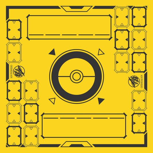 Stadium Yellow/Black 2 Player Cloth Playmat