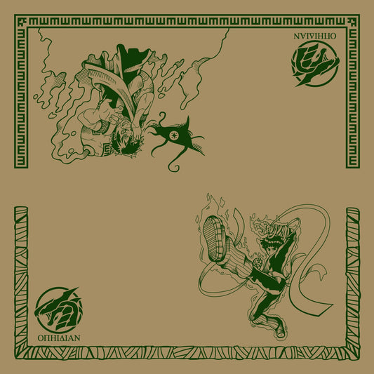 Love and Youth Sand/Green 2 Player Cloth Playmat