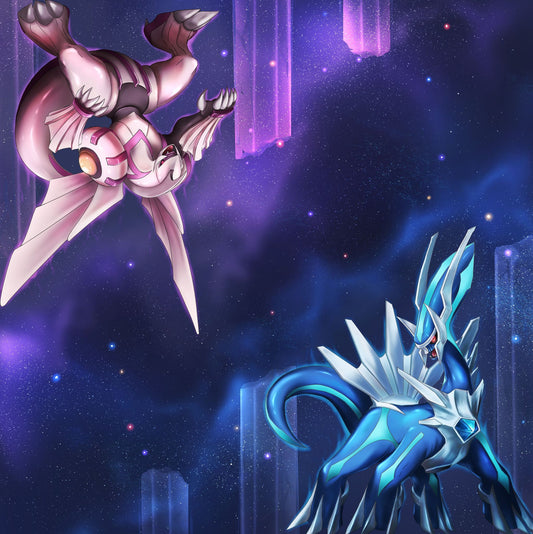 Time and Space 2 Player Cloth Playmat