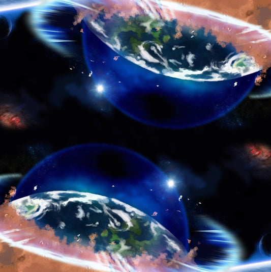 Planets 2 Player Cloth Playmat