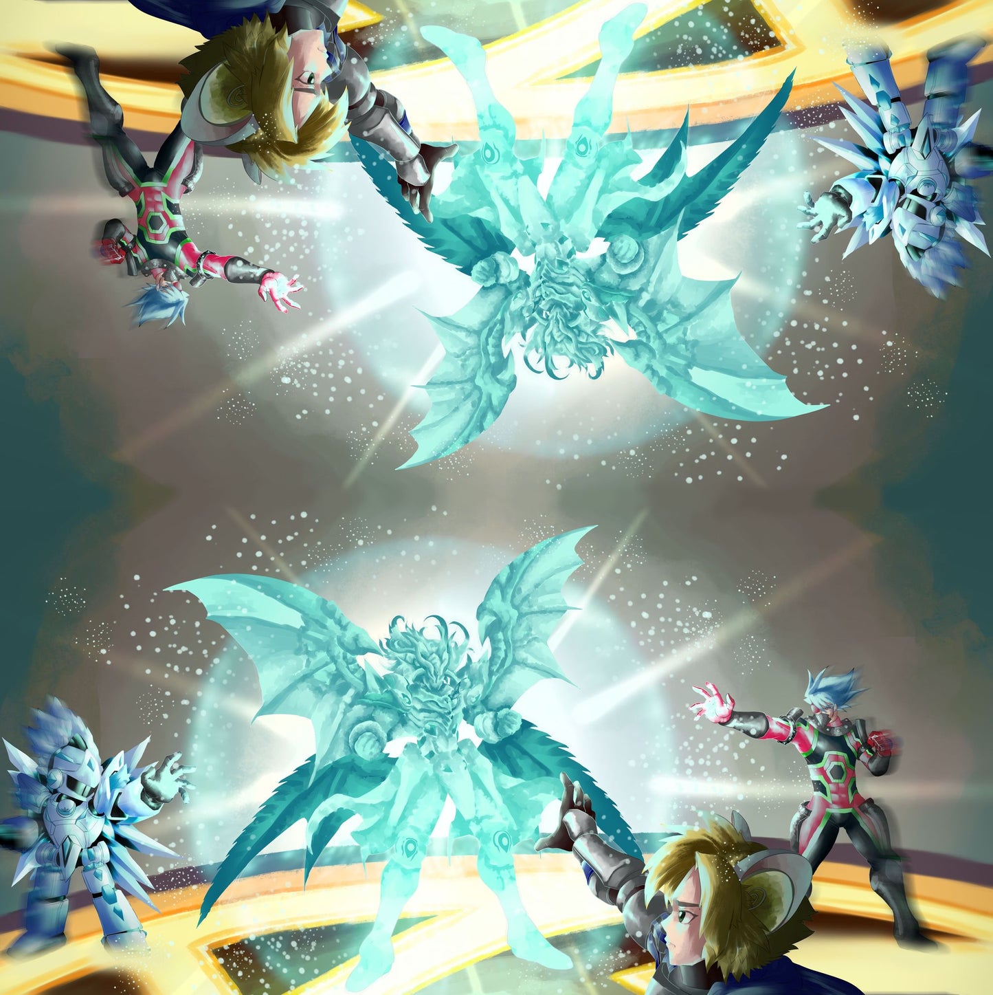 Diagram 2 Player Cloth Playmat