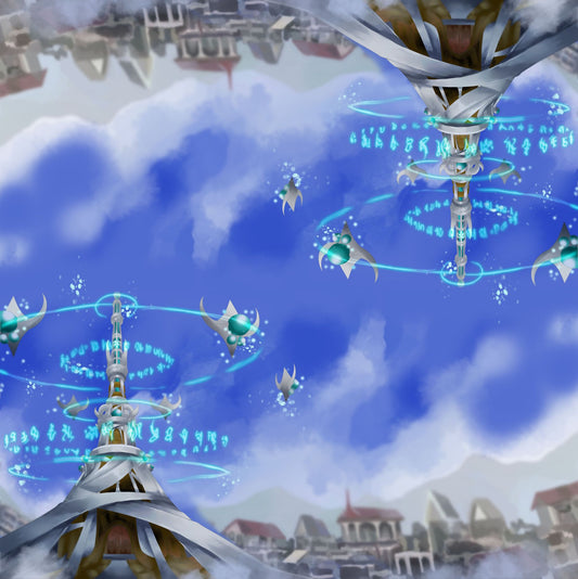 Towers 2 Player Cloth Playmat