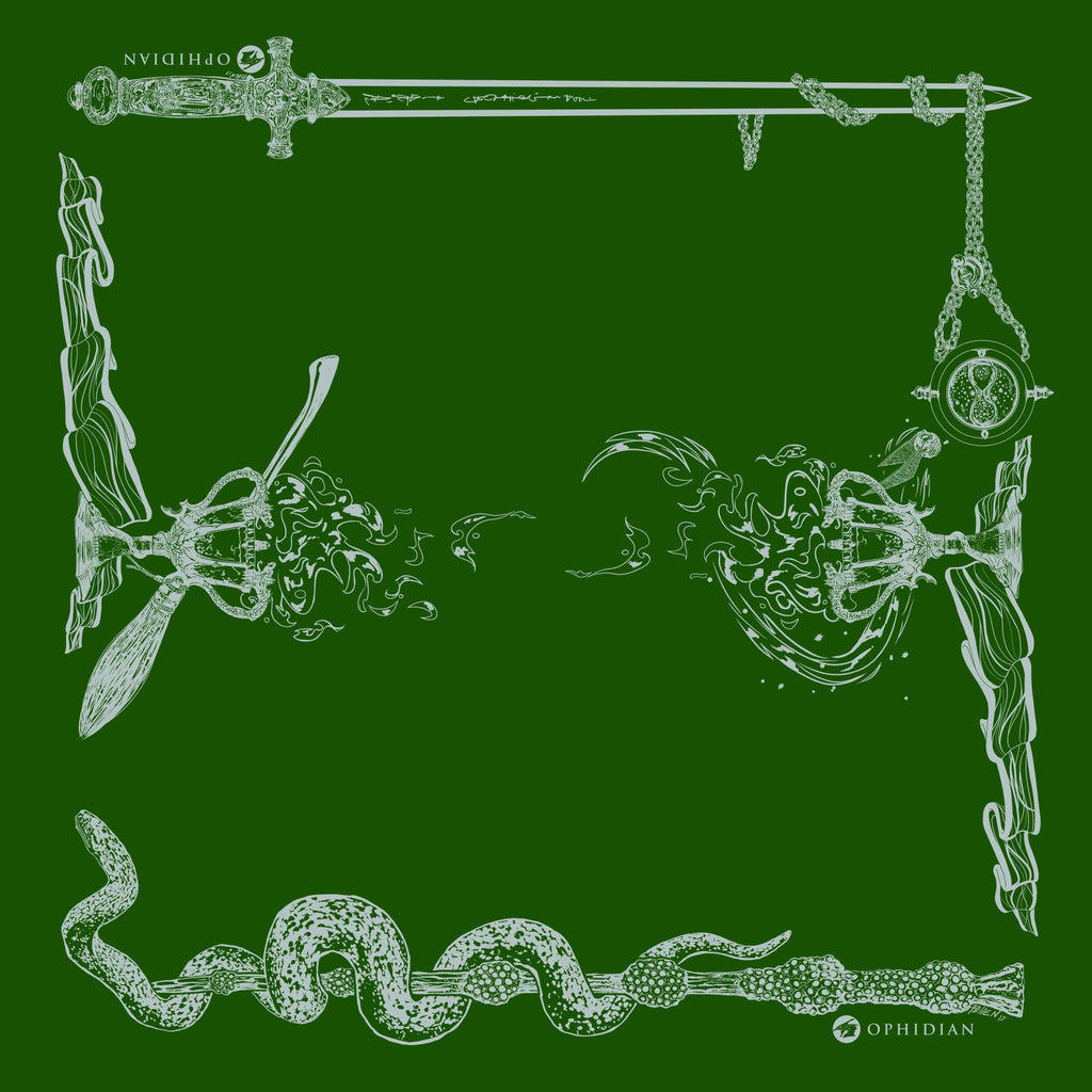 Wizardry 2 Player Cloth Playmat Green/Silver Ophidian Accessories