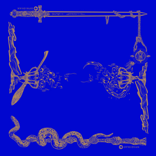 Wizardry 2 Player Cloth Playmat Blue/Gold