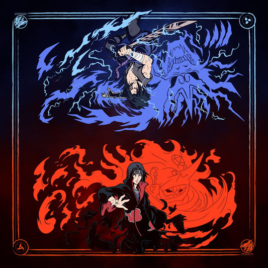 Two Paths 2 Player Cloth Playmat Inks