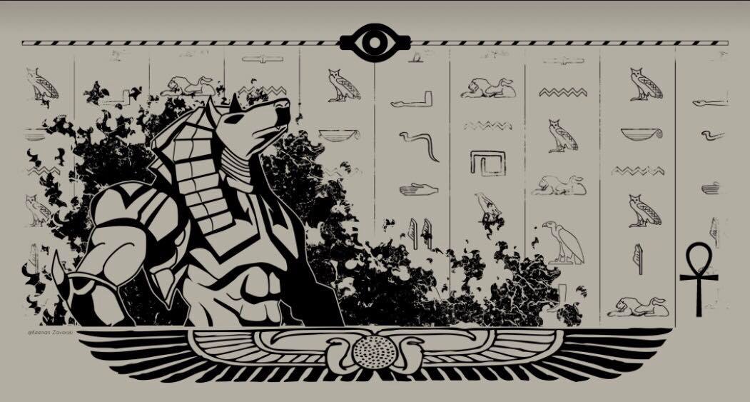 Anubis 1 Player Playmat