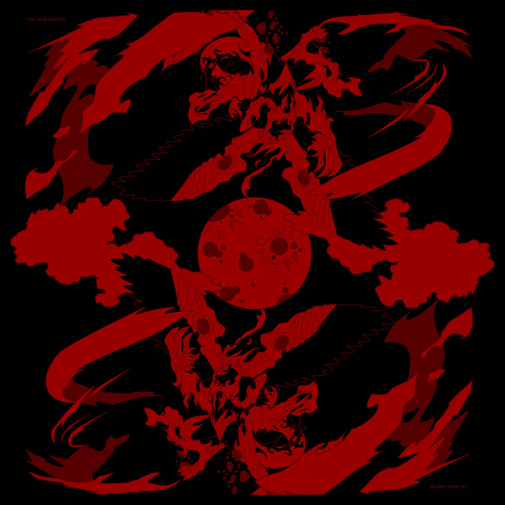 Dark Hero 2 Player Cloth Playmat Black/Red