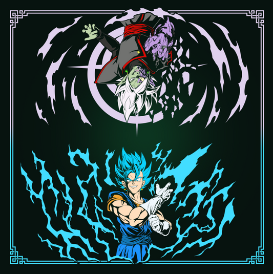 Blue VS Fused 2 Player Cloth Playmat