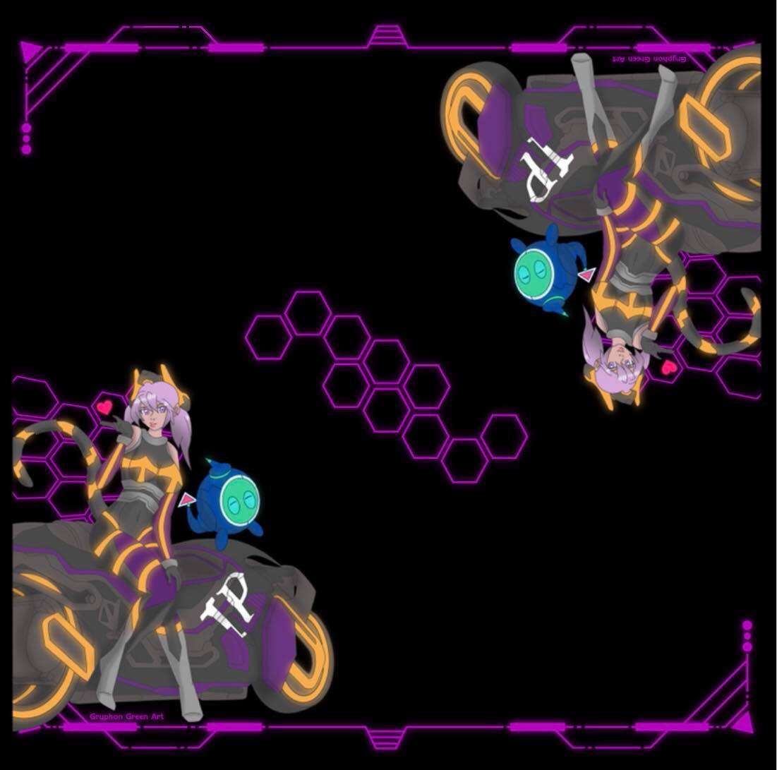 Cyberspace 2 Player Playmat