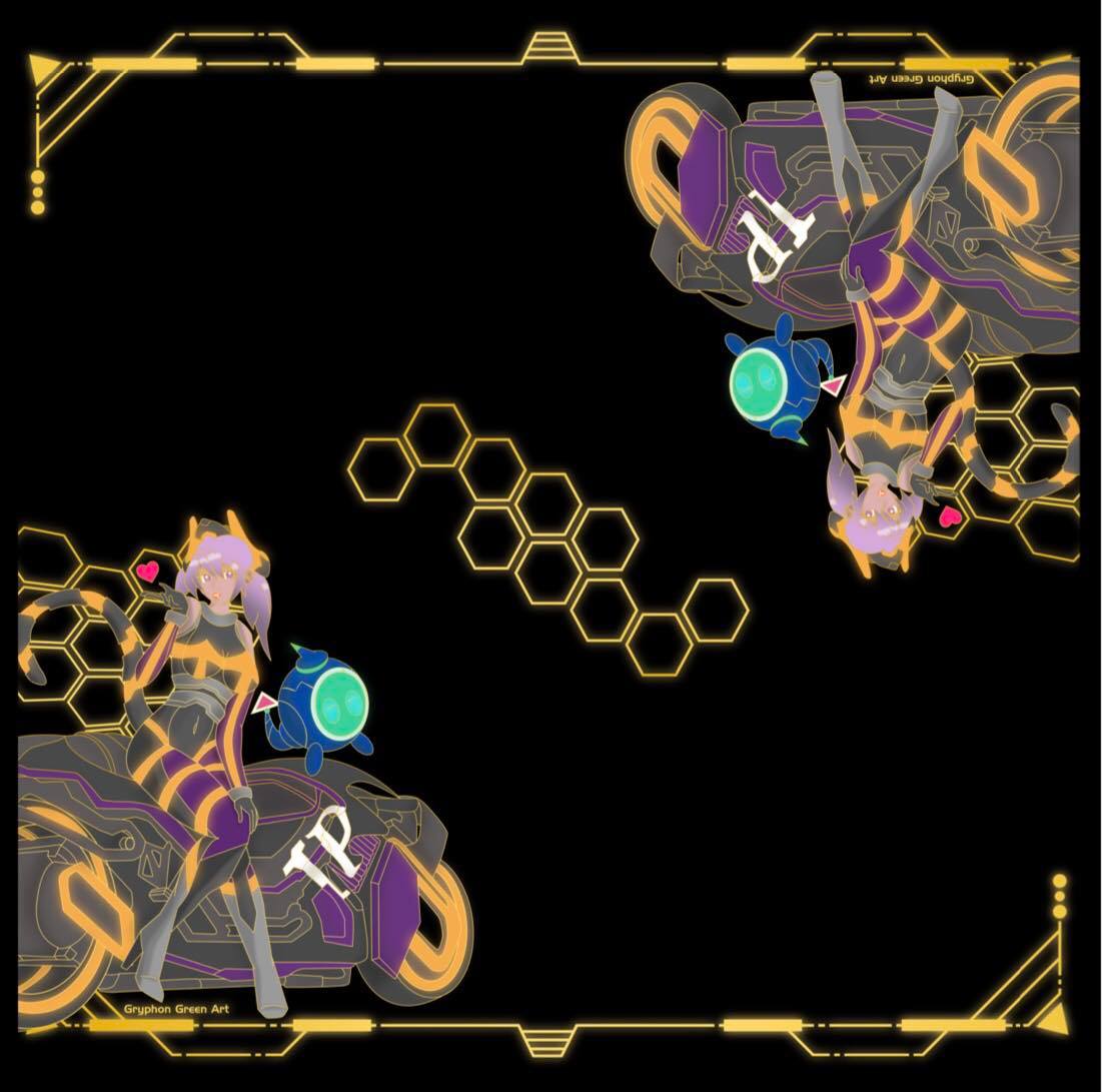 Cyberspace 2 Player Cloth Playmat Premium 5/5