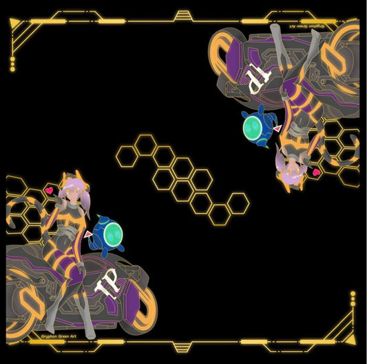 Cyberspace 2 Player Cloth Playmat Premium 5/5