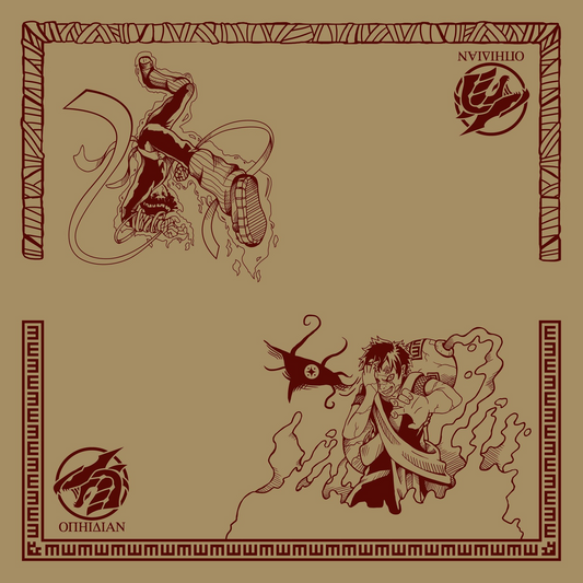 Love and Youth Sand/Red 2 Player Cloth Playmat