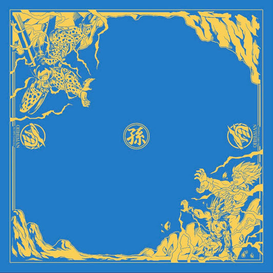 Perfect Warriors Turquoise/Gold 2 Player Cloth Playmat