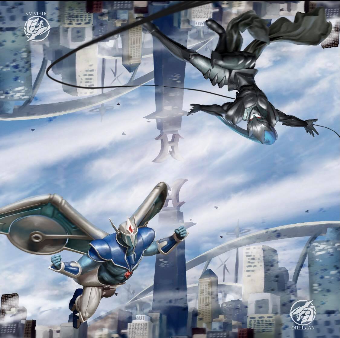 Skyscraper 2 Player Cloth Playmat