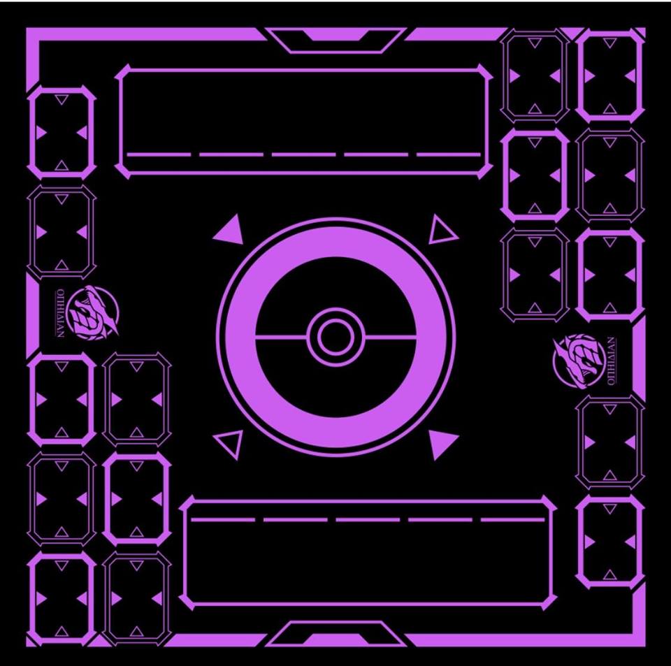 Stadium Black/Purple 2 Player Cloth Playmat