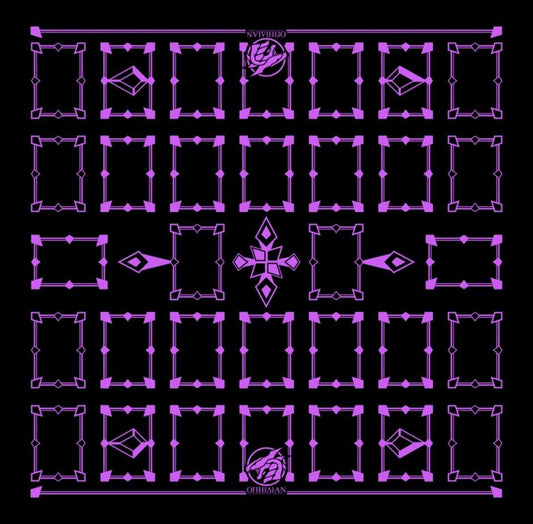 Linked Black/Purple 2 Player Cloth Playmat