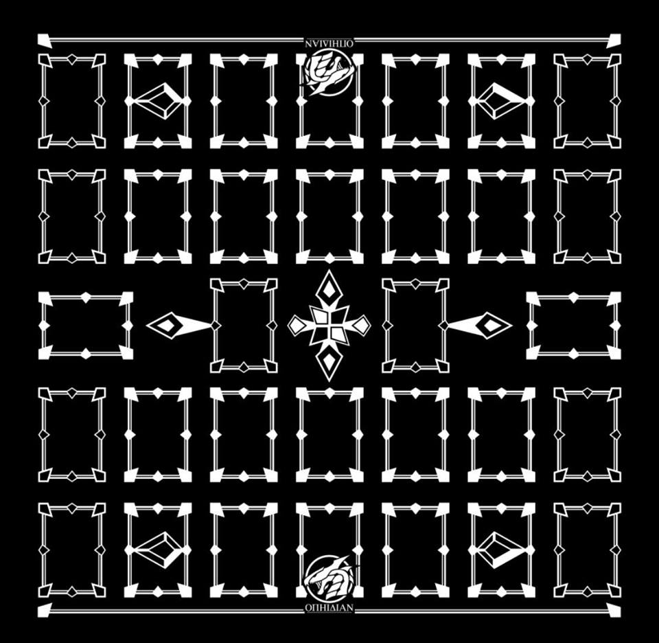 Linked Black/White 2 Player Cloth Playmat