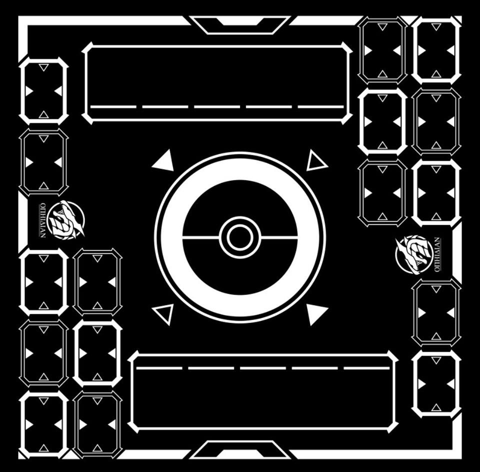 Stadium Black/White 2 Player Cloth Playmat