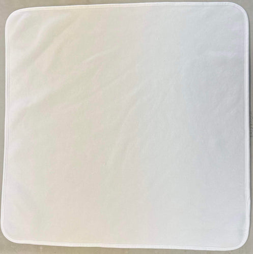 White 2 Player Suede Playmat Stitched