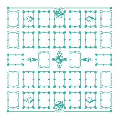Linked White/Mint 2 Player Cloth Playmat
