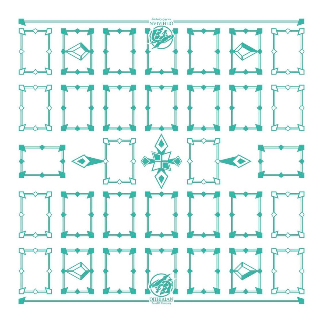 Linked White/Mint 2 Player Cloth Playmat