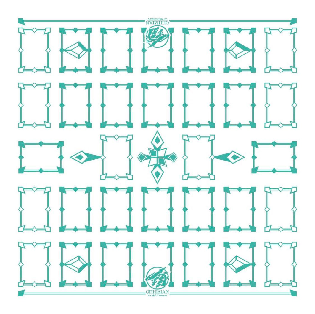 Linked White/Mint 2 Player Cloth Playmat