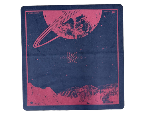 Saturn's Peak Red/Black 2 Player Cloth Playmat