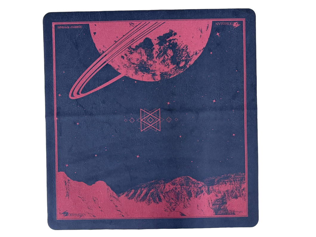 Saturn's Peak Red/Black 2 Player Cloth Playmat