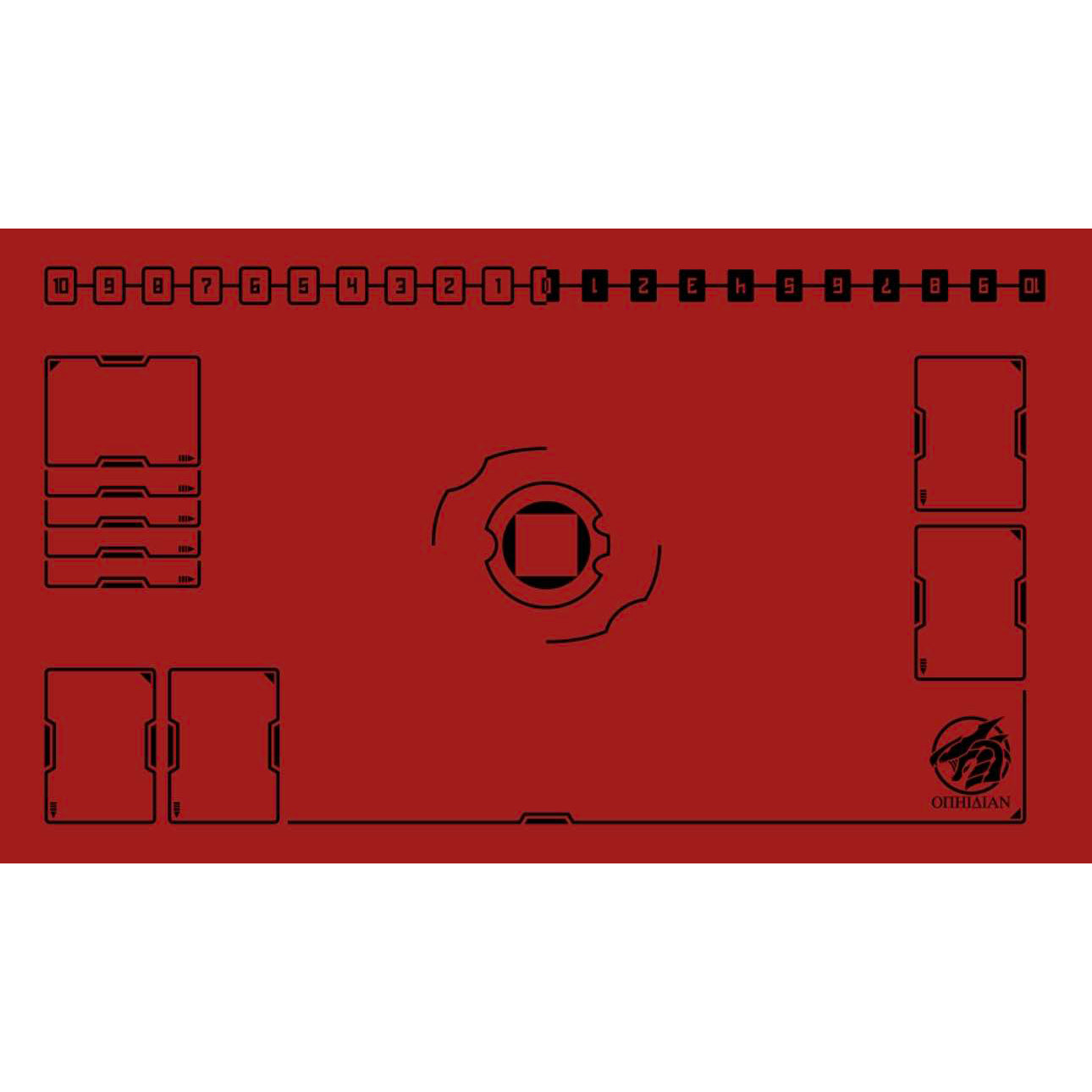 Arena Red/Black Single Player Playmat