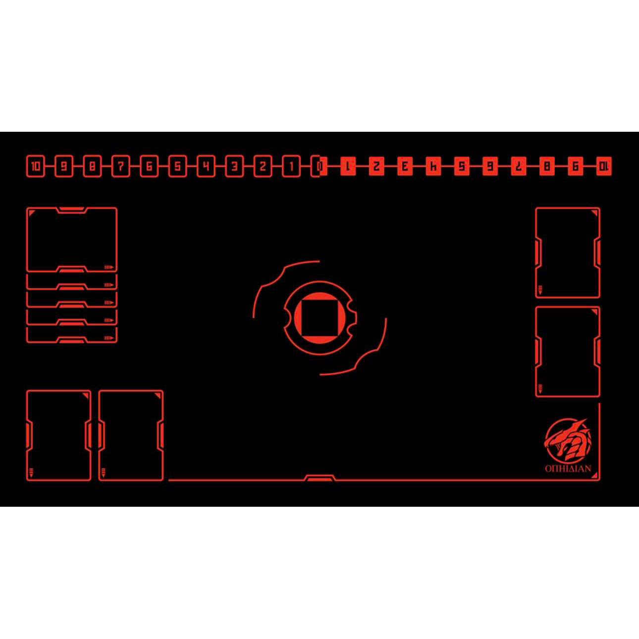 Arena Black/Red Single Player Playmat